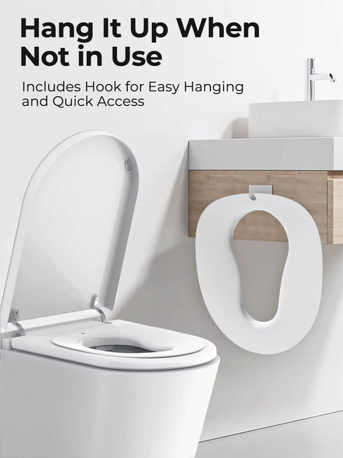 Bazyths Kids Toilet Seat for Elongated Toilets – Smart & Regular Compatible, Ideal for Ages 2-8, Easy to Clean, Comfortable & Space-Saving Design (ZYP1)