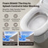 Bazyths Smart Bidet Toilet with Toilet Bowl Cleaner & Foam Shield, Built-in Tank Auto Open/Close Foot Sensor Flush Dryer Heated Seat Elongated One-Piece Design, 12 in. Rough In, 110V-120V (ZYC8A)