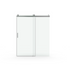 56 to 60 in. W x 76 in. H Sliding Frameless Soft-Close Shower Door with Premium 3/8 Inch (10mm) Thick Tampered Glass in Brushed Nickel 22D01-60BN