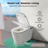 Bazyths Smart Bidet Toilet with Toilet Bowl Cleaner & Foam Shield, Built-in Tank Auto Open/Close Foot Sensor Flush Dryer Heated Seat Elongated One-Piece Design, 12 in. Rough In, 110V-120V (ZYC8A)
