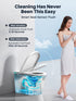 Bazyths Smart Toilet with Bidet, Water Purification, Auto Open/Close, Foot Touch Flush, Dryer, Heated Seat, Dual Flushes, Elongated One-Piece Design, ZYK7D
