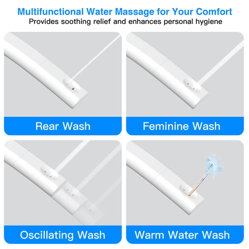 Bazyths Smart Toilet with Bidet, Auto Open/Close, Foot Touch Flush, Dryer, Heated Seat, Dual Flushes, Elongated One-Piece Design, ZYL9