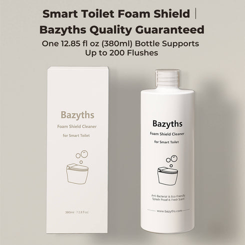 Bazyths Foam Shield Cleaner for Smart Toilet ZY695A Mini / ZYC8A, 2 or 4 Bottles Pack