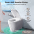 Bazyths Compact Smart Toilet for Small Bathroom, Built-in Tank & Bidet Auto Open/Close Foot Sensor Flush Dryer Heated Seat Soft Close One-Piece Design, 12 in. Rough In, 110V-120V (ZYS1 Mini)