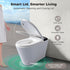 Bazyths Smart Compact Toilet for Small Bathroom with Built-in Tank and Bidet, Auto Open/Close, Foot Sensor, Flush, Dryer, One-Piece Design, 12 in. Rough In, 110V-120V, ZY695A Mini