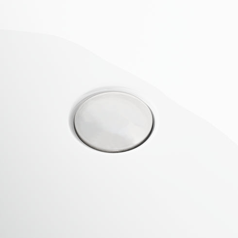 67" Acrylic Freestanding Bathtub, Gloss white, Twin slipper tub with chrome overflow and pop-up Drain, cUPC Certified