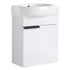 Soft Close Doors Bathroom Vanity With Sink,16 Inch For Small Bathroom