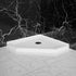 Neo-Angle Corner Drain Shower Base White Acrylic 36x36x3.5 in