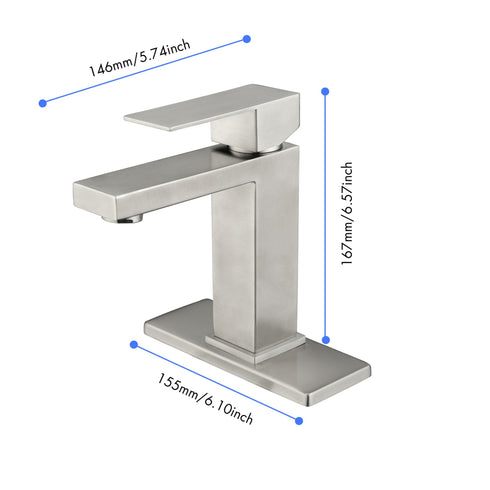 Bathroom Faucet, Single Handle Bathroom Vanity Sink Faucet