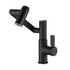Modern Matte Black Brass Bathroom Sink Faucet with Spray Function, Temperature Display & 360° Rotary