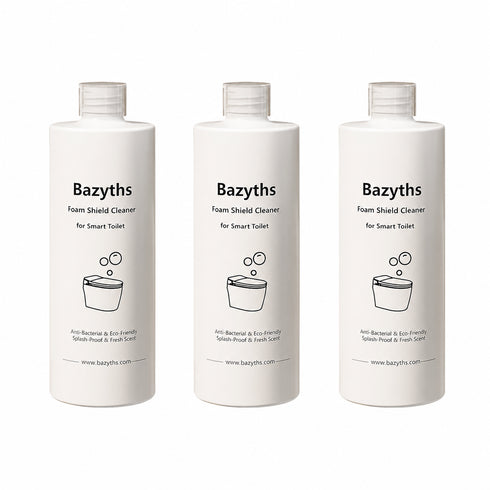 Bazyths Foam Shield Cleaner for Smart Toilet ZY695A Mini / ZYC8A, 2 or 4 Bottles Pack