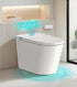 Bazyths Smart Toilet with Bidet, Water Purification, Auto Open/Close, Foot Touch Flush, Dryer, Heated Seat, Dual Flushes, Elongated One-Piece Design, ZYK7D