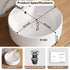 Bazyths Vessel Sink Bathroom Sink Restroom Sink Round Washbasin Above Counter White Porcelain Ceramic Modern Vanity Sink Art Basin Sink for Café Restaurant Washroom 16.1"L x 16.1"W x 5.7"H