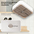 Bazyths Vessel Sink Bathroom Sink Restroom Sink Rectangle Above Counter White Porcelain Ceramic Modern Vanity Sink Art Basin Sink for Guest/Apartment Bathrooms 19.9"L x 15.6"W x 5.1"H