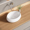 Bazyths Vessel Sink Bathroom Sink Restroom Sink Oval Washbasin Above Counter White Porcelain Ceramic Modern Vanity Sink Art Basin Sink for Guest Bathrooms Restaurant Washroom 16.1"L x 12.2"W x 5.1"H