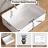 Bazyths Small Vessel Sink Bathroom Sink Restroom Sink Rectangle Above Counter White Porcelain Ceramic Modern Vanity Sink Art Basin Sink Mini Sink for Guest/Apartment Bathrooms 15.9"Lx12"Wx5.5"H