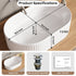Bazyths Small Vessel Sink Bathroom Sink Restroom Sink Rectangle Above Counter White Porcelain Ceramic Modern Vanity Sink Art Basin Sink Mini Sink for Small/Apartment Bathrooms 19.3"L x 12.2"W x 5.1"H