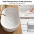 Bazyths Small Vessel Sink Bathroom Sink Restroom Sink Rectangle Above Counter White Porcelain Ceramic Modern Vanity Sink Art Basin Sink Mini Sink for Small/Apartment Bathrooms 19.3"L x 12.2"W x 5.1"H